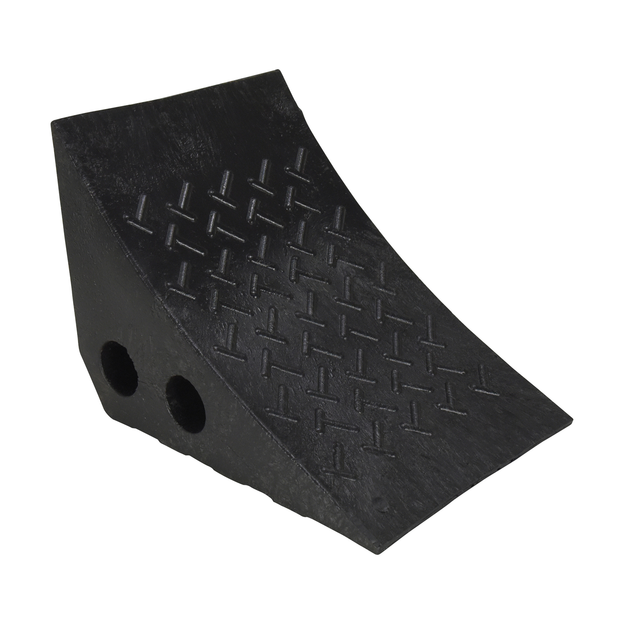 Vestil Wheel Chock - Recycled Plastic, Lightweight, Durable, Model# PWC-BK
